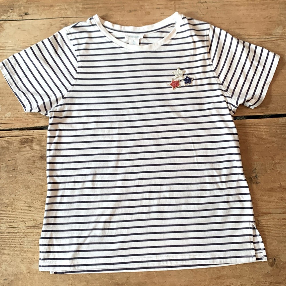 Stars and Stripes bedazzled tee Cynthia Rowley